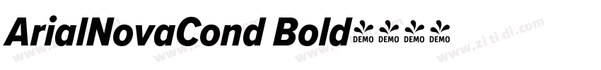 ArialNovaCond Bold字体转换